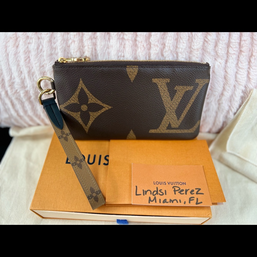 Pouch and wristlet from the pochette trio, includes copy of receipt! Like new!